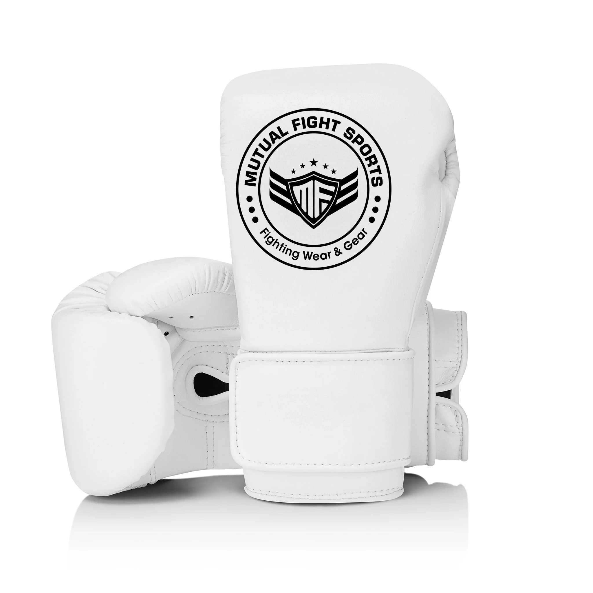 MSG-205_Velcro_Sparring_Gloves_White_Front